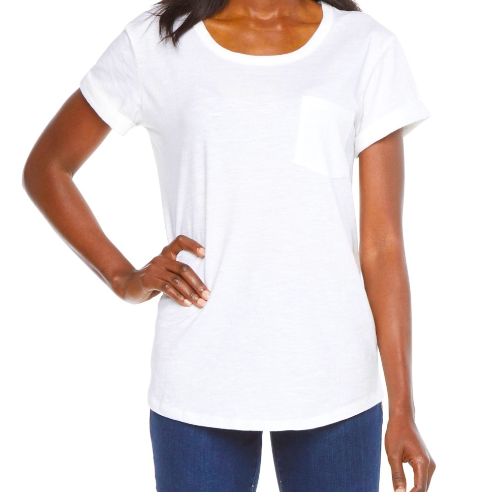 A.N.A NWOT Loose Fitting Rolled Short Sleeve Shirt